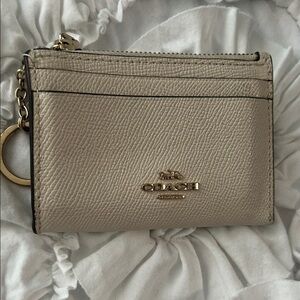 Original Coach Gold Leather Card Holder